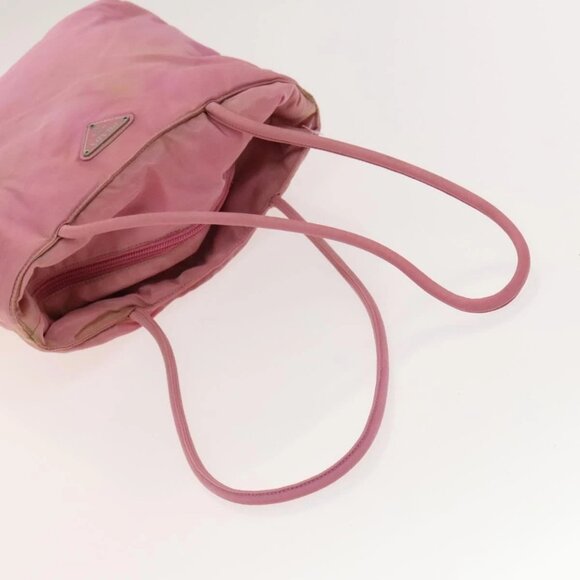 PRADA Tote Bag Nylon 2Set Gray Pink Auth 138061 - Picture 13 of 16